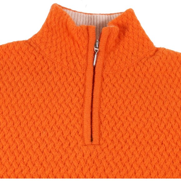 Enzo Mantovani  wool and cashmere   Half-Zip MockNeck Sweater - Picture 5 of 8